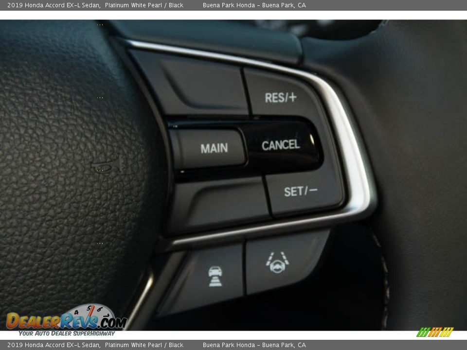 2019 Honda Accord EX-L Sedan Platinum White Pearl / Black Photo #26