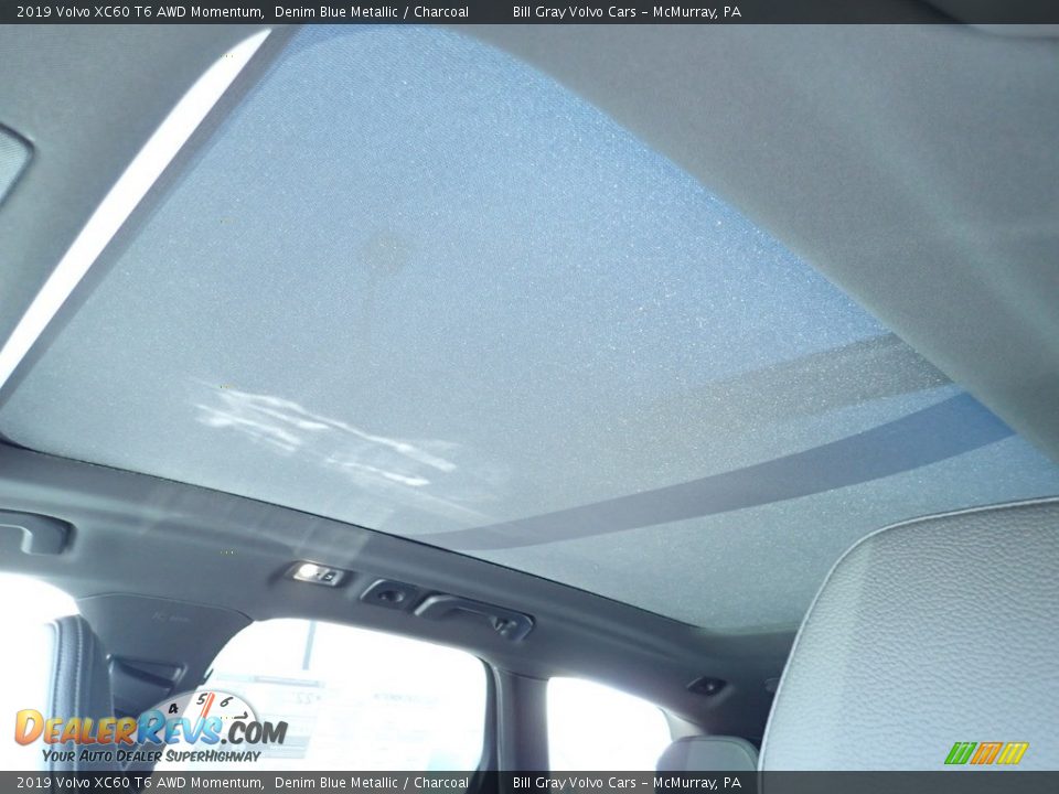 2019 Volvo XC60 T6 AWD Momentum Denim Blue Metallic / Charcoal Photo #12