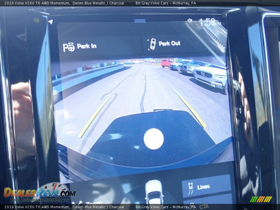 2019 Volvo XC60 T6 AWD Momentum Denim Blue Metallic / Charcoal Photo #15