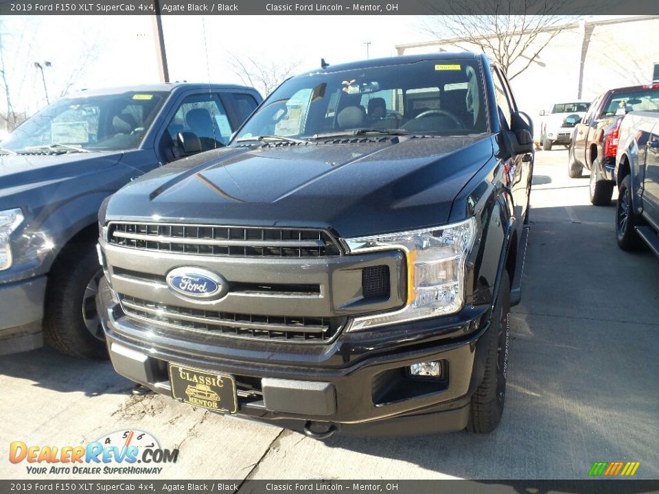 2019 Ford F150 XLT SuperCab 4x4 Agate Black / Black Photo #1