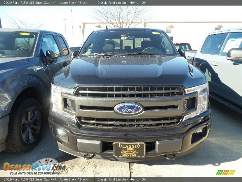 2019 Ford F150 XLT SuperCab 4x4 Agate Black / Black Photo #2