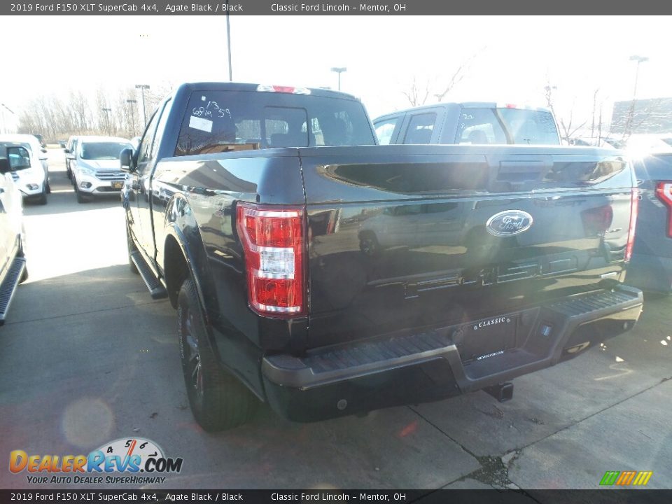 2019 Ford F150 XLT SuperCab 4x4 Agate Black / Black Photo #3