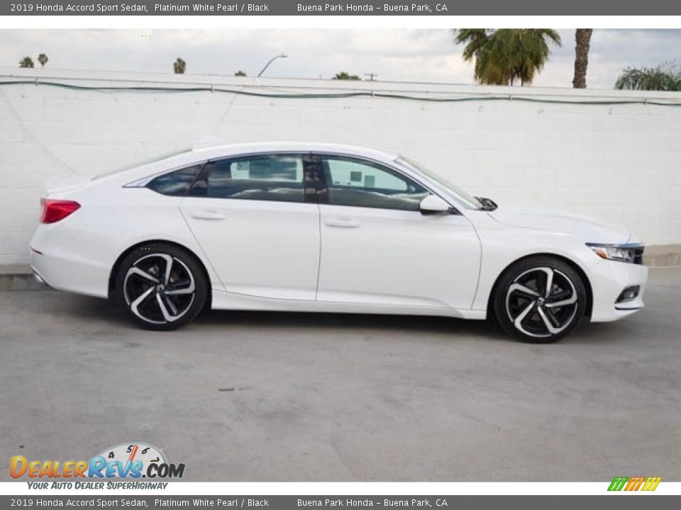 2019 Honda Accord Sport Sedan Platinum White Pearl / Black Photo #5