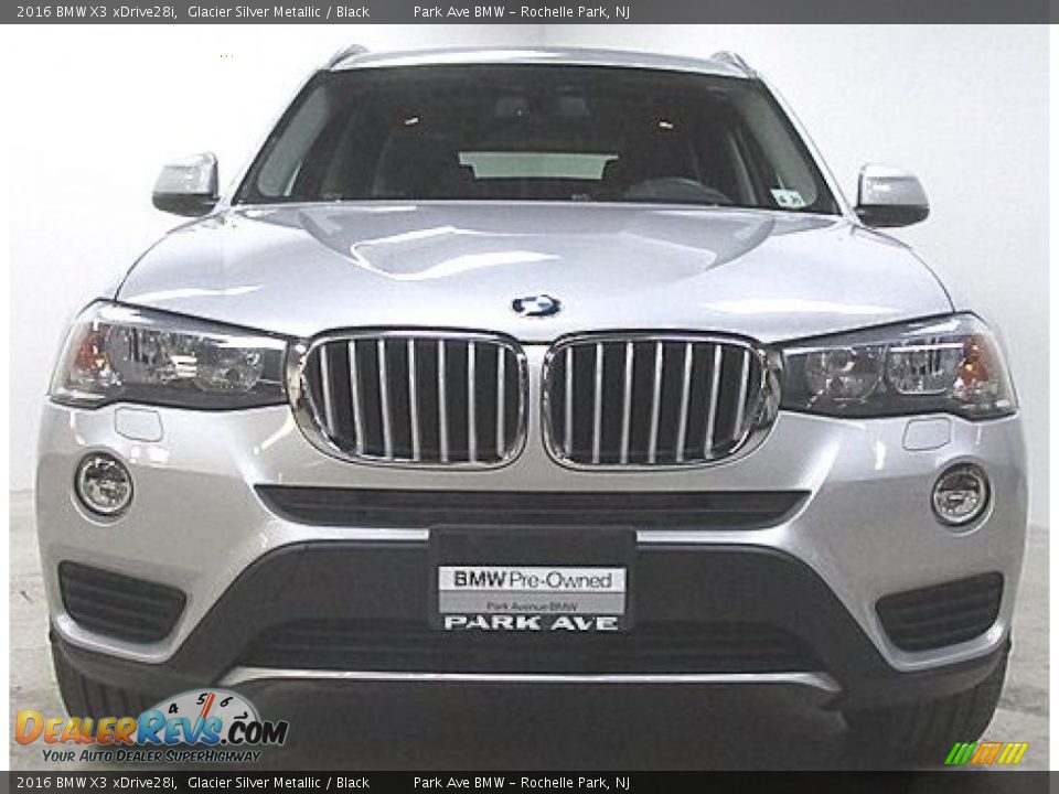 2016 BMW X3 xDrive28i Glacier Silver Metallic / Black Photo #4