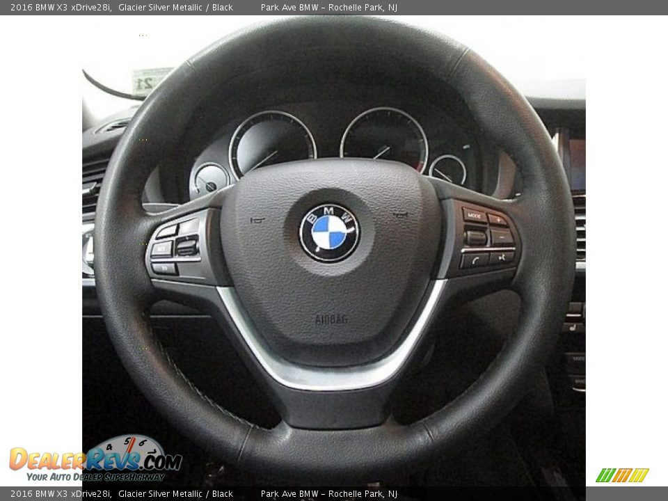 2016 BMW X3 xDrive28i Glacier Silver Metallic / Black Photo #21