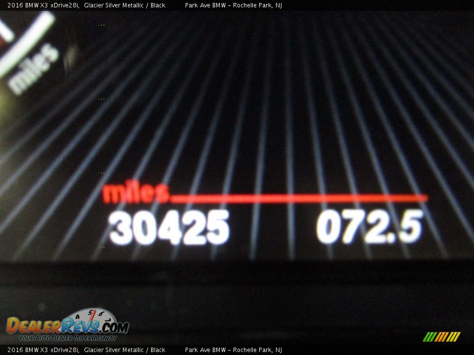 2016 BMW X3 xDrive28i Glacier Silver Metallic / Black Photo #22