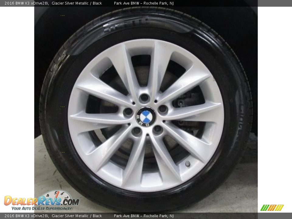 2016 BMW X3 xDrive28i Glacier Silver Metallic / Black Photo #26