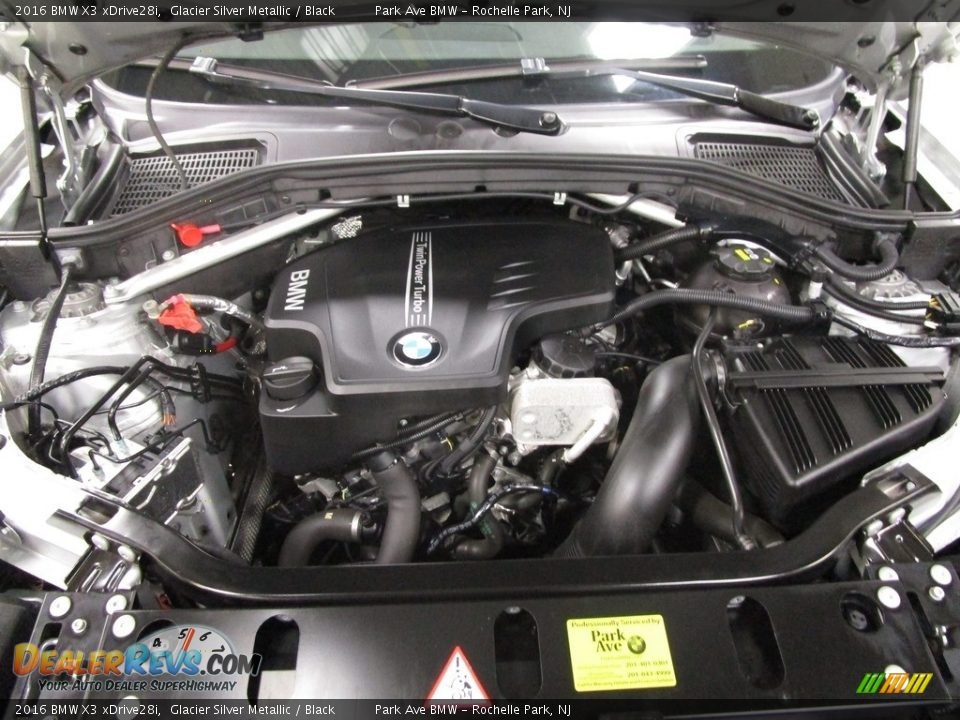2016 BMW X3 xDrive28i Glacier Silver Metallic / Black Photo #27