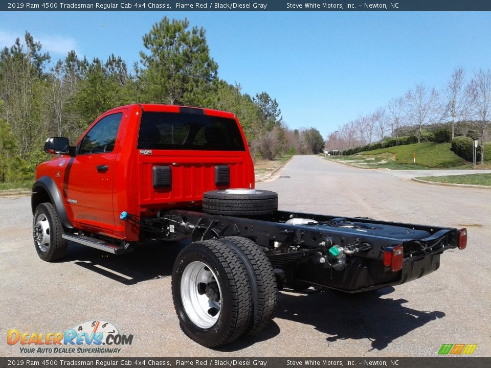 2019 Ram 4500 Tradesman Regular Cab 4x4 Chassis Flame Red / Black/Diesel Gray Photo #8