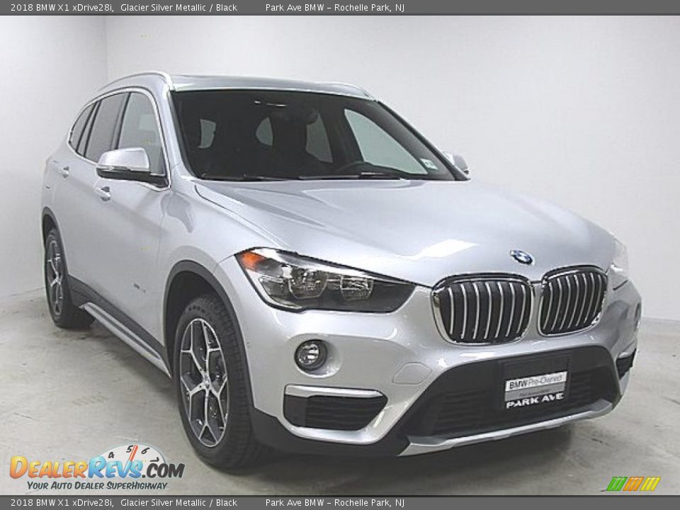 2018 BMW X1 xDrive28i Glacier Silver Metallic / Black Photo #5