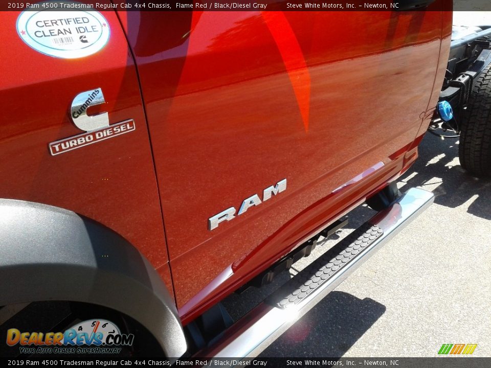 2019 Ram 4500 Tradesman Regular Cab 4x4 Chassis Flame Red / Black/Diesel Gray Photo #24