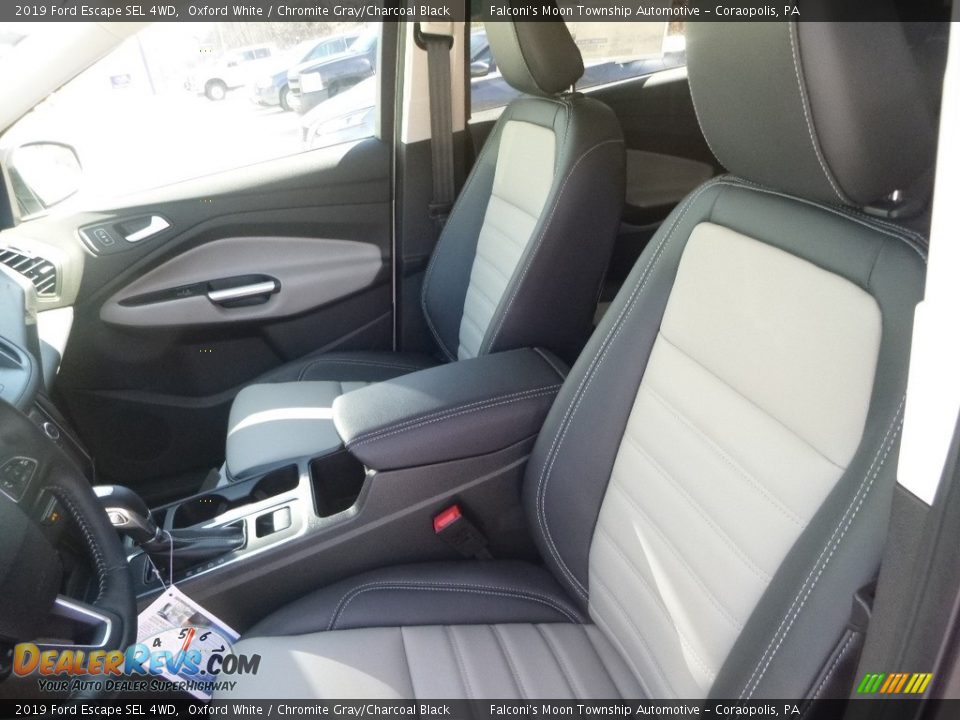 2019 Ford Escape SEL 4WD Oxford White / Chromite Gray/Charcoal Black Photo #11