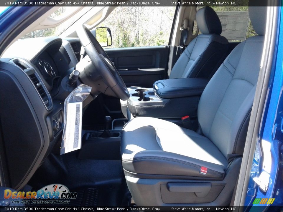 Front Seat of 2019 Ram 3500 Tradesman Crew Cab 4x4 Chassis Photo #10