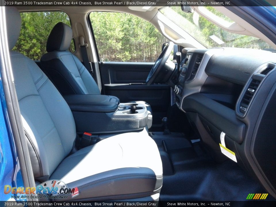 Black/Diesel Gray Interior - 2019 Ram 3500 Tradesman Crew Cab 4x4 Chassis Photo #14
