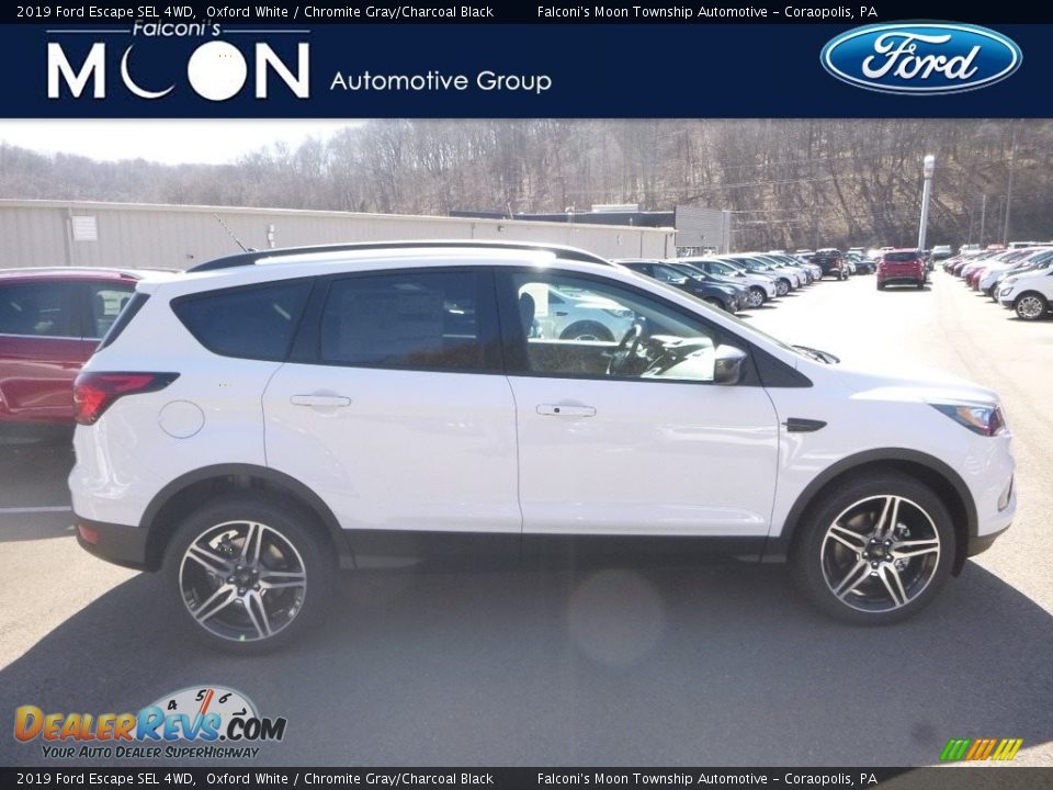 2019 Ford Escape SEL 4WD Oxford White / Chromite Gray/Charcoal Black Photo #1