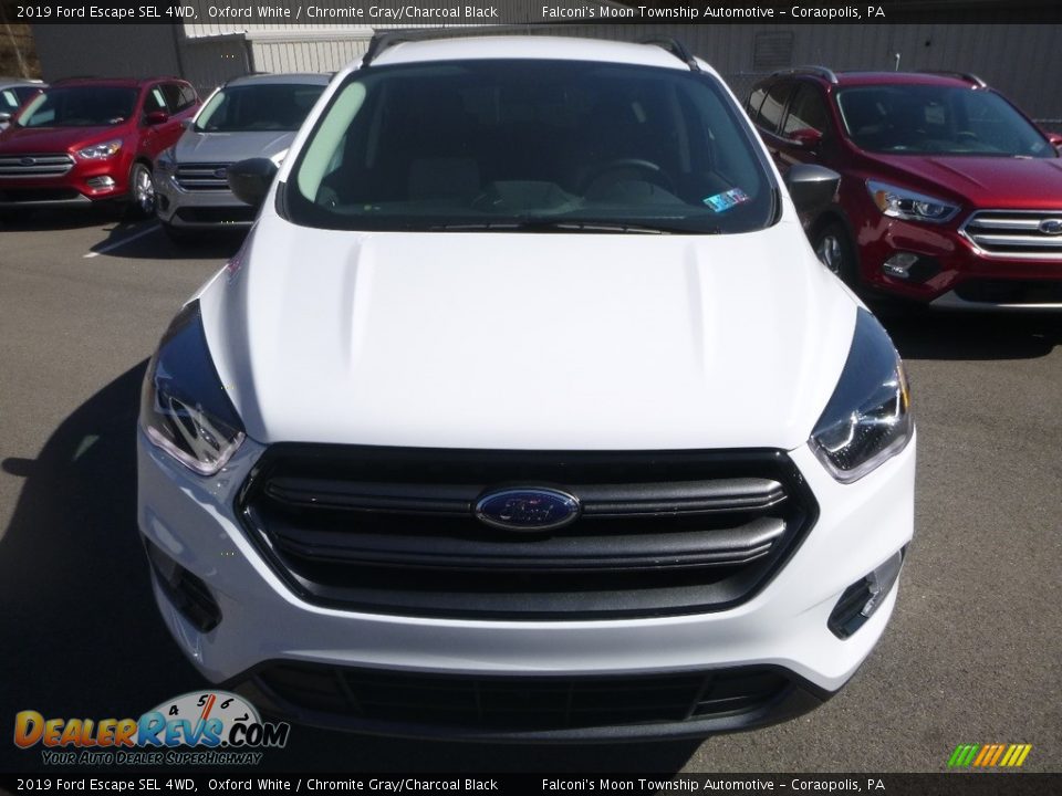 2019 Ford Escape SEL 4WD Oxford White / Chromite Gray/Charcoal Black Photo #4