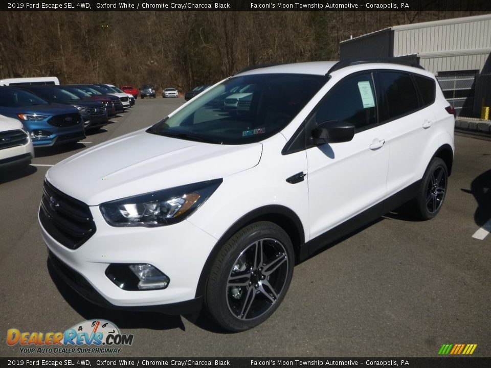 2019 Ford Escape SEL 4WD Oxford White / Chromite Gray/Charcoal Black Photo #5