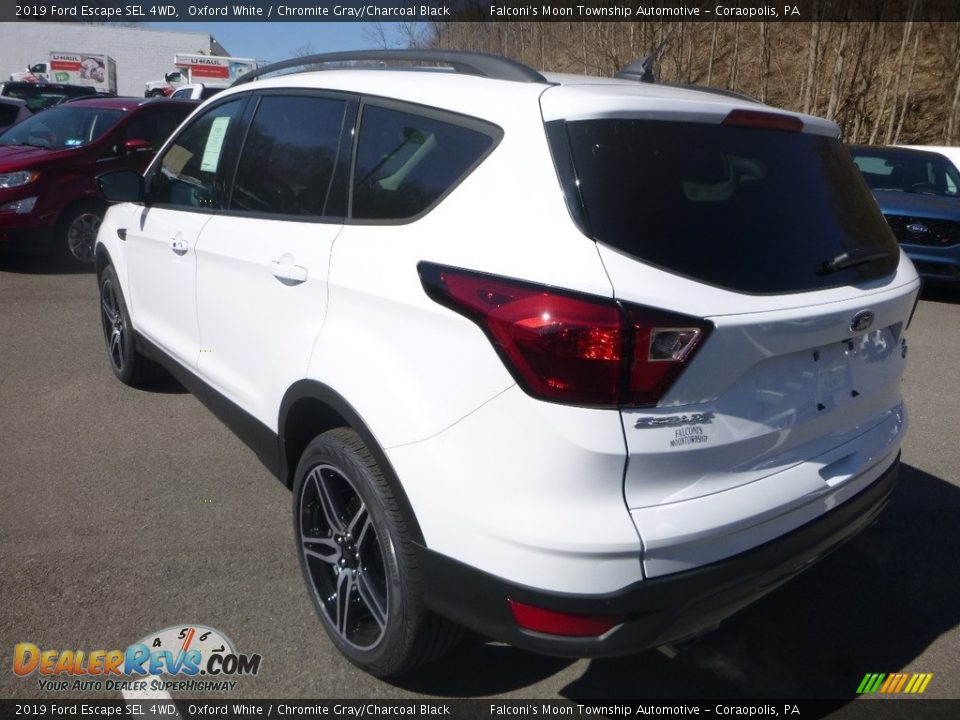2019 Ford Escape SEL 4WD Oxford White / Chromite Gray/Charcoal Black Photo #6