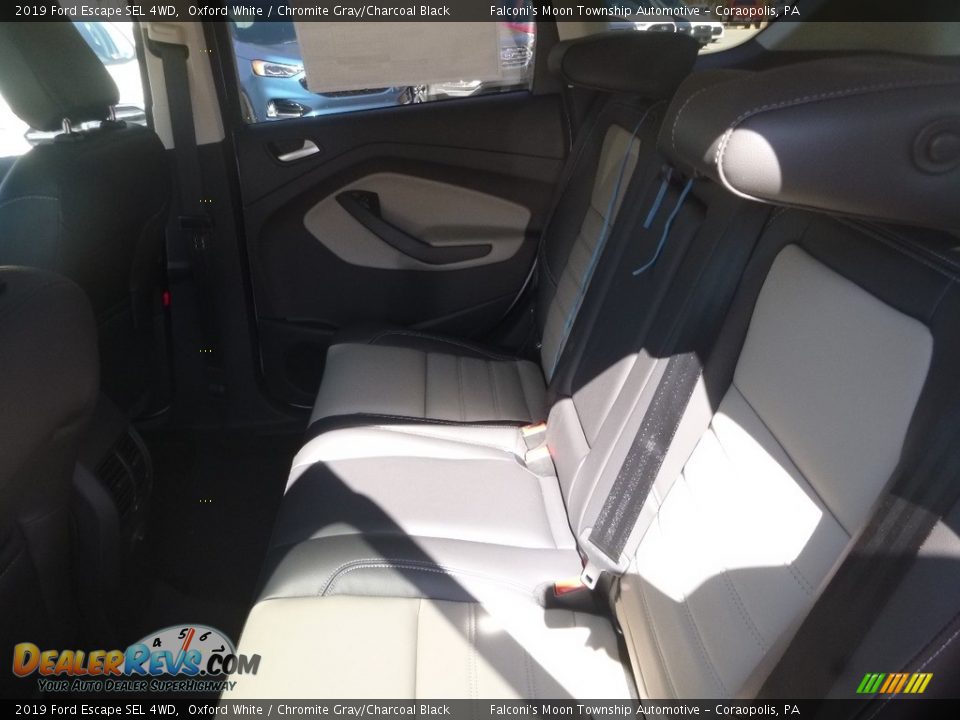 2019 Ford Escape SEL 4WD Oxford White / Chromite Gray/Charcoal Black Photo #8