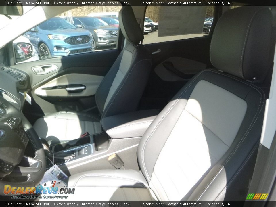 2019 Ford Escape SEL 4WD Oxford White / Chromite Gray/Charcoal Black Photo #11