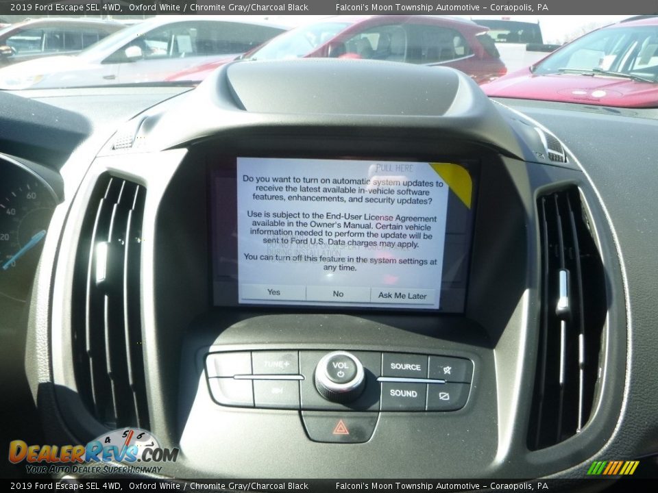 2019 Ford Escape SEL 4WD Oxford White / Chromite Gray/Charcoal Black Photo #13
