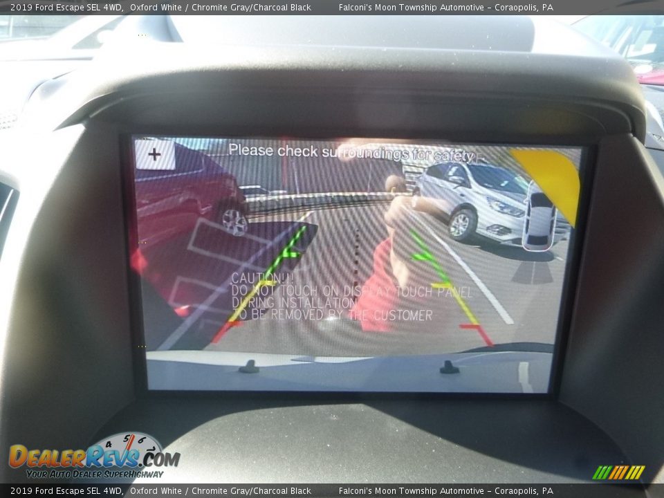 2019 Ford Escape SEL 4WD Oxford White / Chromite Gray/Charcoal Black Photo #14