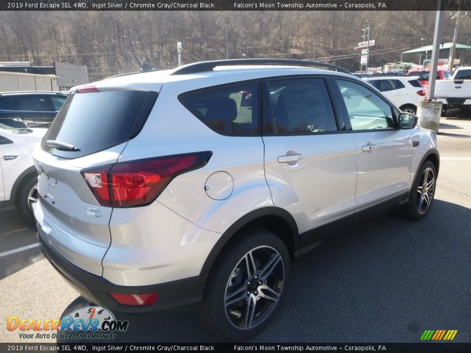 2019 Ford Escape SEL 4WD Ingot Silver / Chromite Gray/Charcoal Black Photo #2