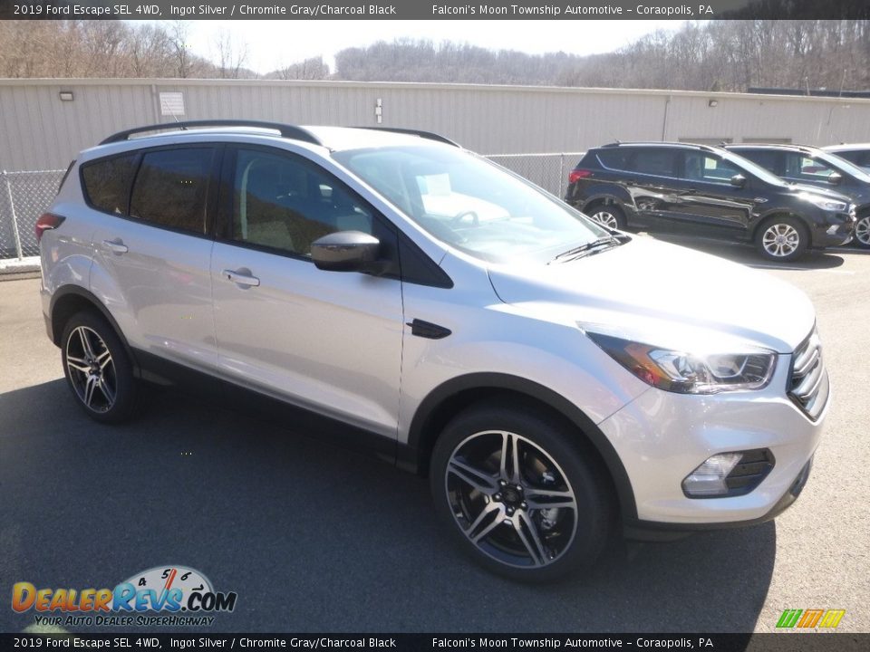 2019 Ford Escape SEL 4WD Ingot Silver / Chromite Gray/Charcoal Black Photo #3