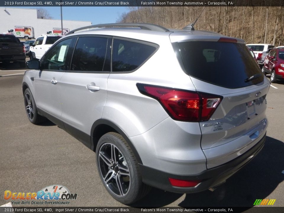 2019 Ford Escape SEL 4WD Ingot Silver / Chromite Gray/Charcoal Black Photo #6