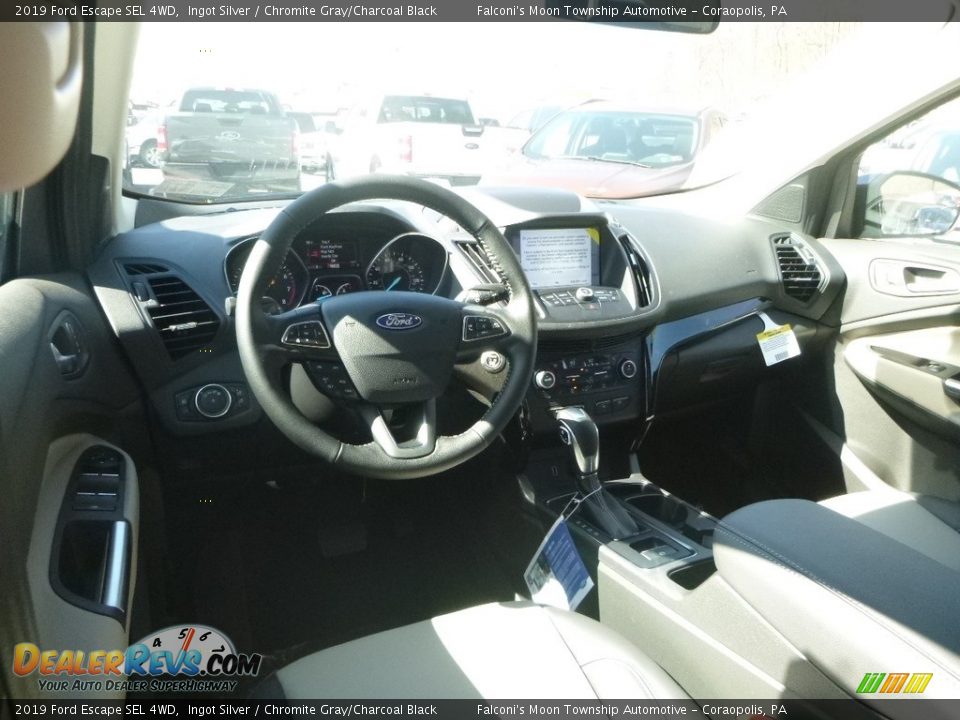 2019 Ford Escape SEL 4WD Ingot Silver / Chromite Gray/Charcoal Black Photo #9
