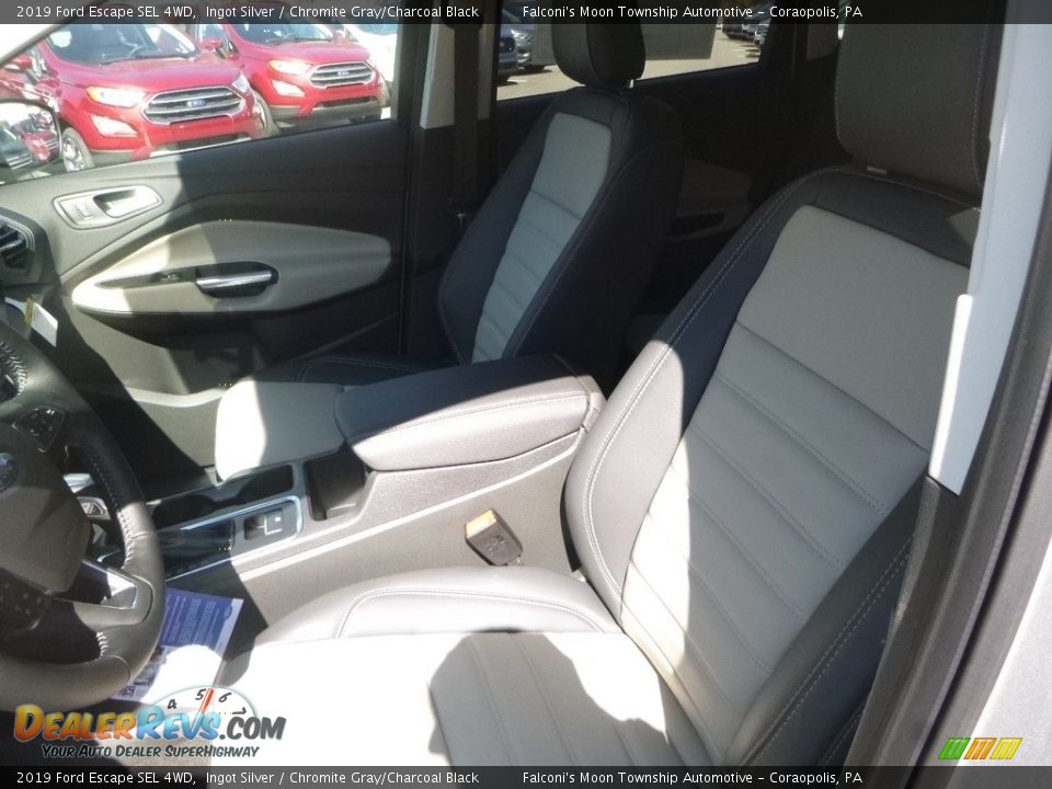 2019 Ford Escape SEL 4WD Ingot Silver / Chromite Gray/Charcoal Black Photo #11