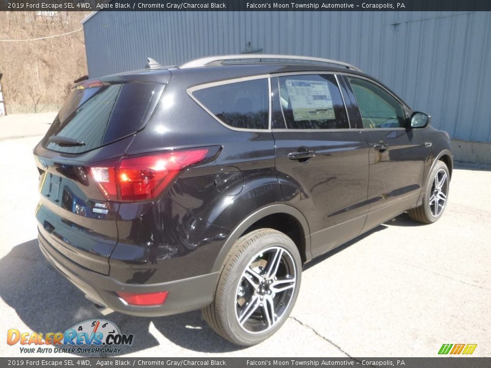 2019 Ford Escape SEL 4WD Agate Black / Chromite Gray/Charcoal Black Photo #2