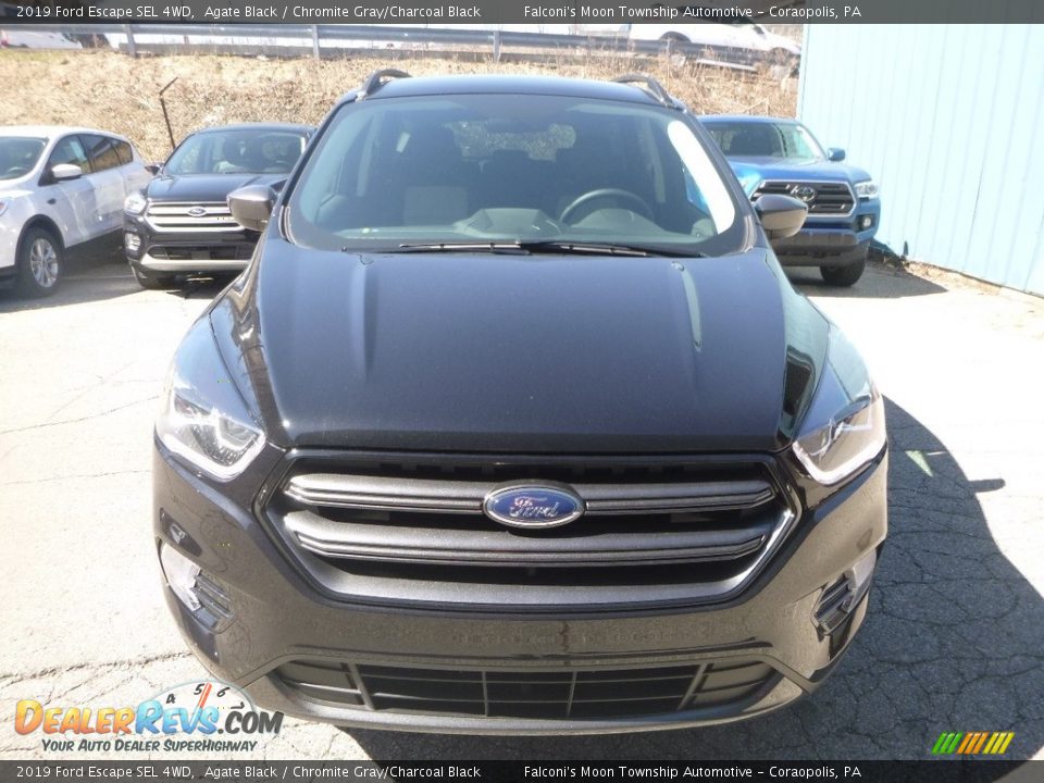 2019 Ford Escape SEL 4WD Agate Black / Chromite Gray/Charcoal Black Photo #4