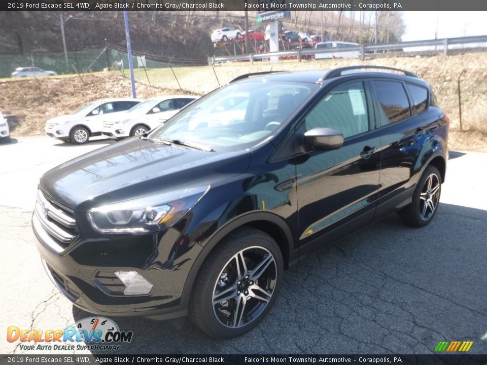 2019 Ford Escape SEL 4WD Agate Black / Chromite Gray/Charcoal Black Photo #5