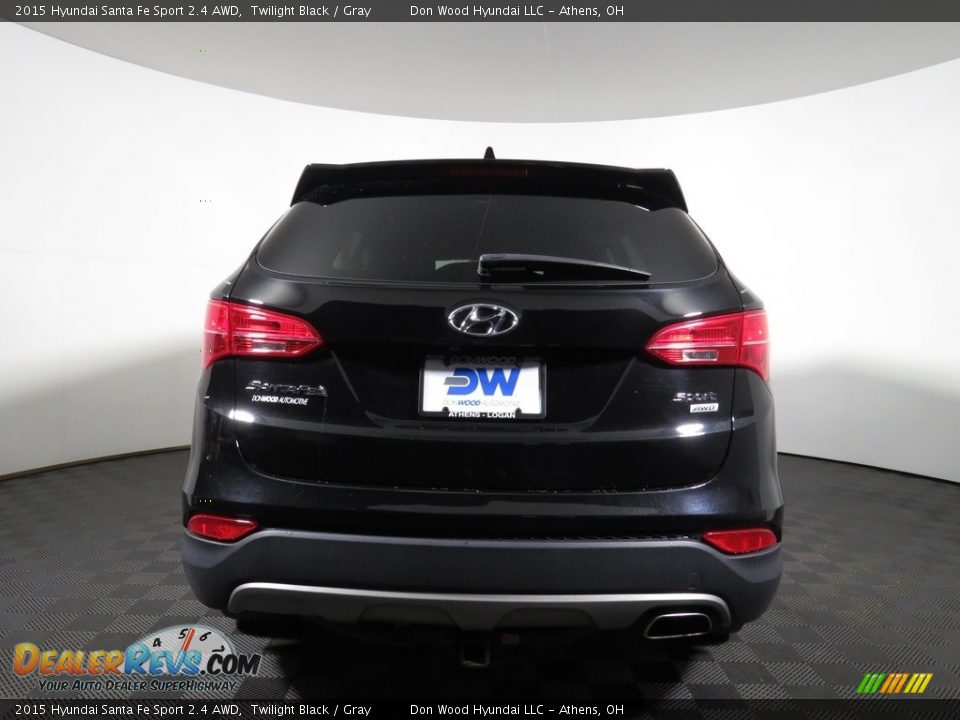 2015 Hyundai Santa Fe Sport 2.4 AWD Twilight Black / Gray Photo #7