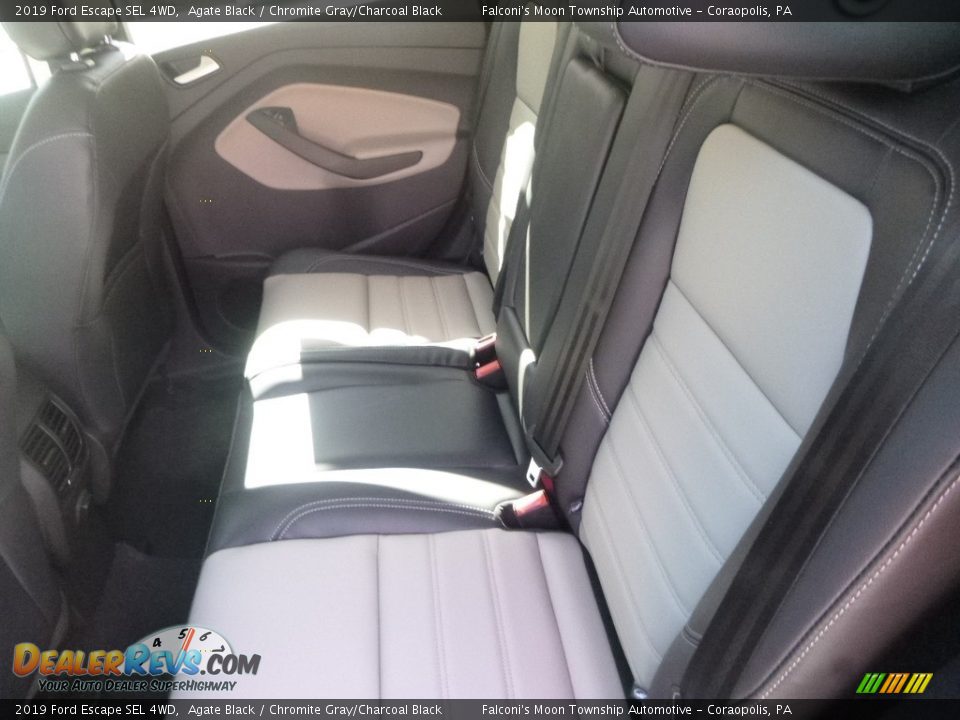 2019 Ford Escape SEL 4WD Agate Black / Chromite Gray/Charcoal Black Photo #8