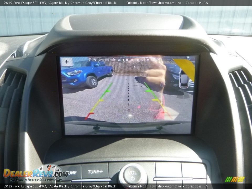 2019 Ford Escape SEL 4WD Agate Black / Chromite Gray/Charcoal Black Photo #14