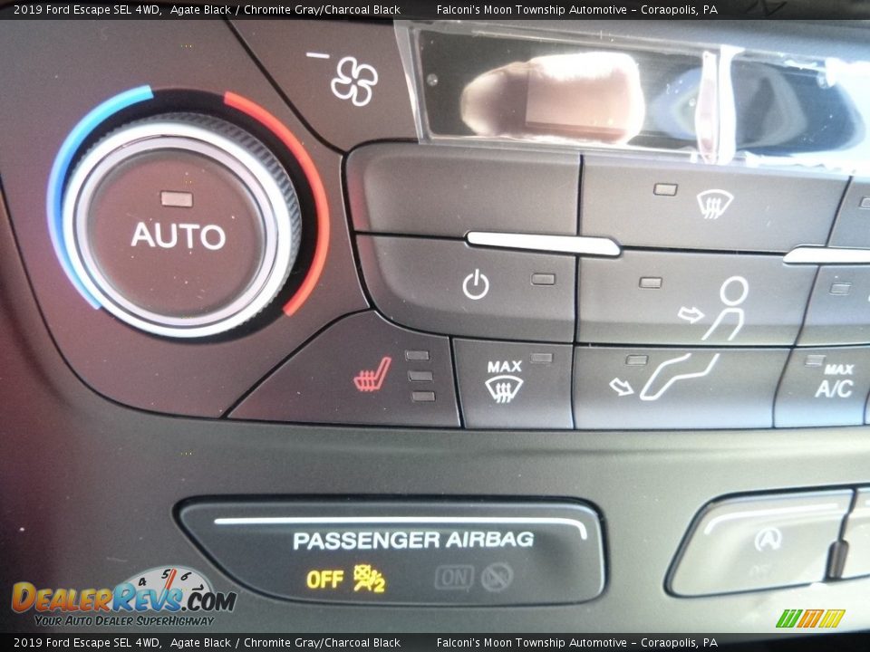 2019 Ford Escape SEL 4WD Agate Black / Chromite Gray/Charcoal Black Photo #15