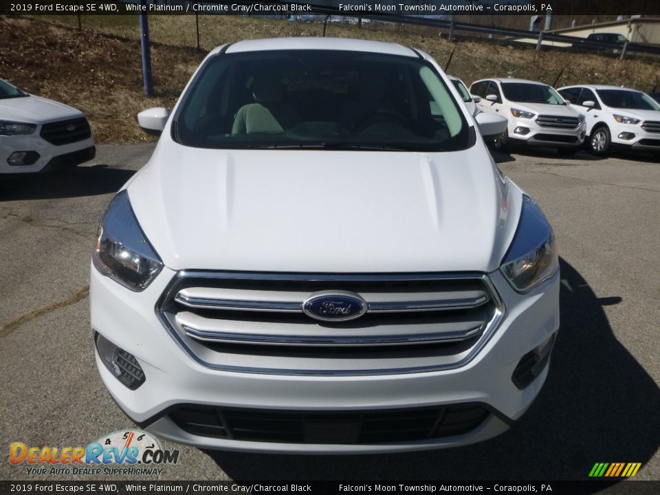 2019 Ford Escape SE 4WD White Platinum / Chromite Gray/Charcoal Black Photo #4