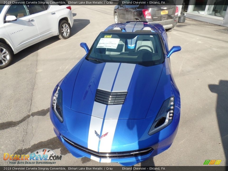 2019 Chevrolet Corvette Stingray Convertible Elkhart Lake Blue Metallic / Gray Photo #4