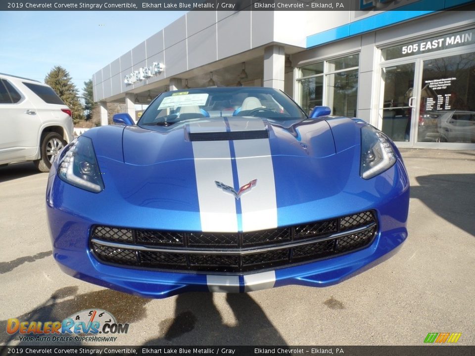 2019 Chevrolet Corvette Stingray Convertible Elkhart Lake Blue Metallic / Gray Photo #6