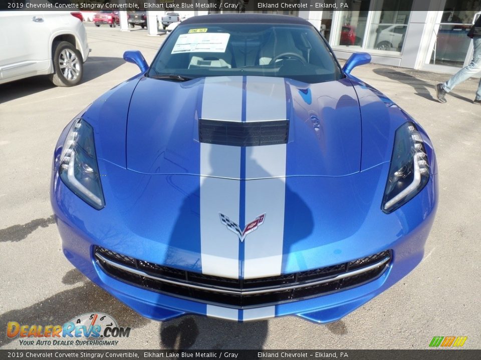 2019 Chevrolet Corvette Stingray Convertible Elkhart Lake Blue Metallic / Gray Photo #9