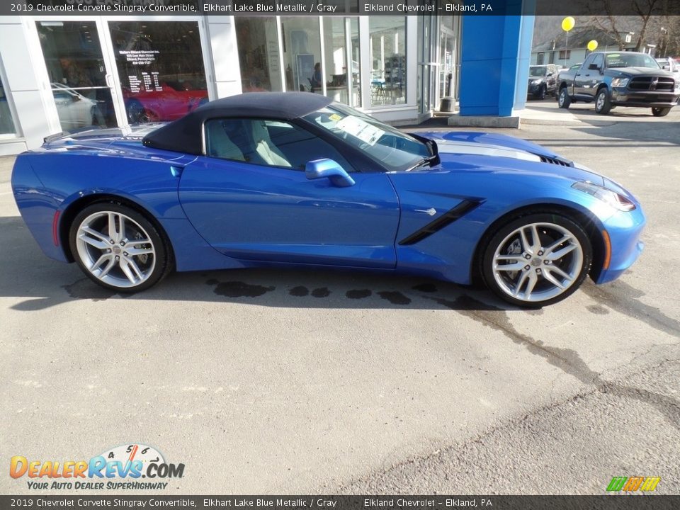 2019 Chevrolet Corvette Stingray Convertible Elkhart Lake Blue Metallic / Gray Photo #11