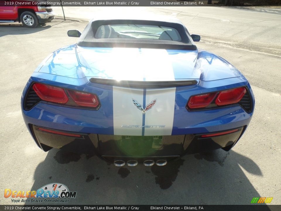 2019 Chevrolet Corvette Stingray Convertible Elkhart Lake Blue Metallic / Gray Photo #13