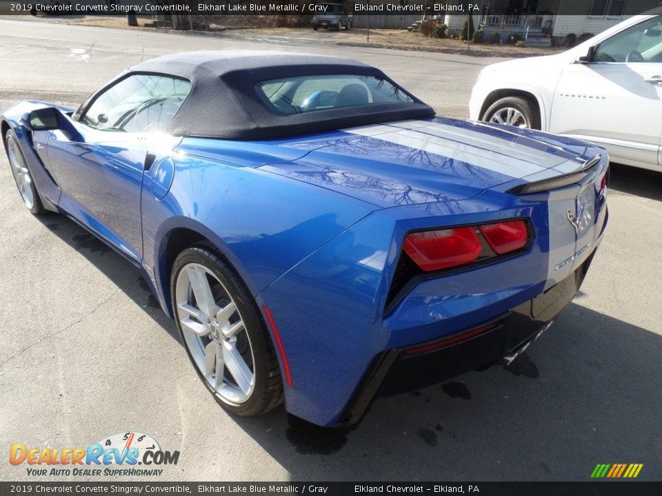 2019 Chevrolet Corvette Stingray Convertible Elkhart Lake Blue Metallic / Gray Photo #14