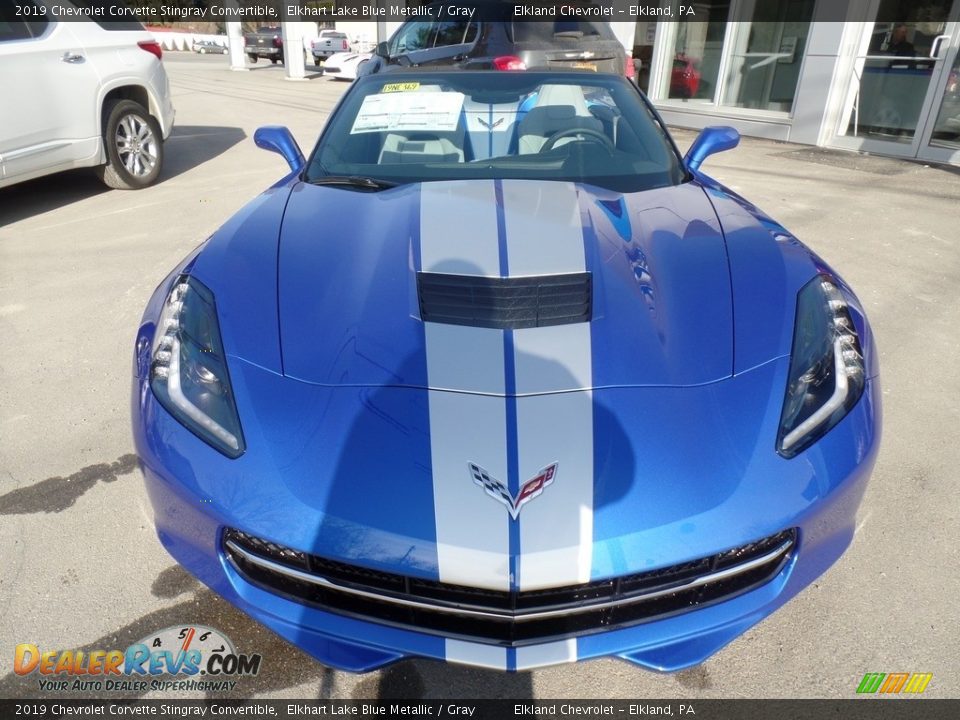 2019 Chevrolet Corvette Stingray Convertible Elkhart Lake Blue Metallic / Gray Photo #17