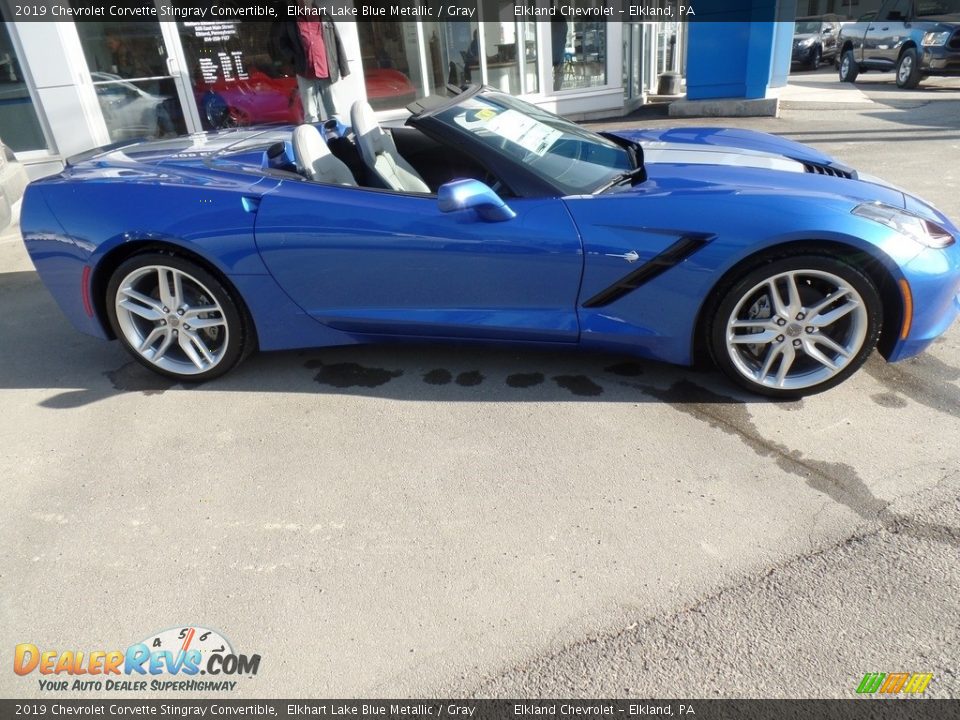 2019 Chevrolet Corvette Stingray Convertible Elkhart Lake Blue Metallic / Gray Photo #19