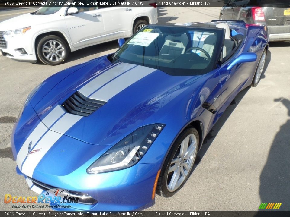 2019 Chevrolet Corvette Stingray Convertible Elkhart Lake Blue Metallic / Gray Photo #20