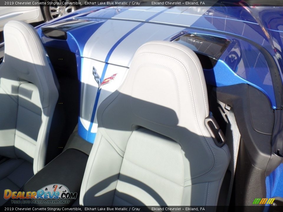 2019 Chevrolet Corvette Stingray Convertible Elkhart Lake Blue Metallic / Gray Photo #21