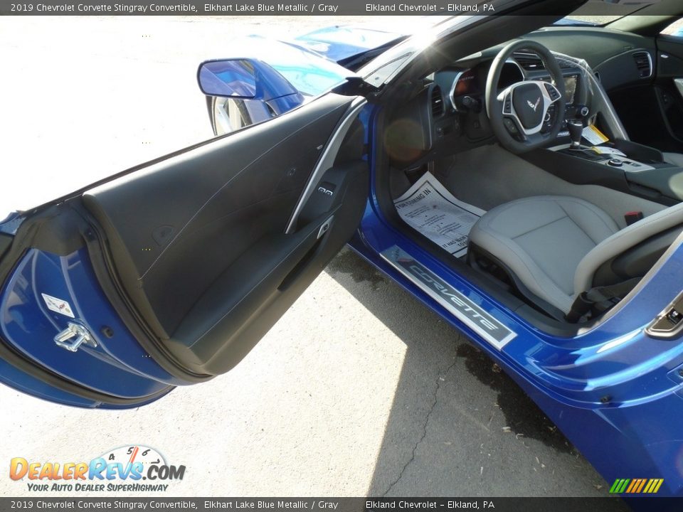 2019 Chevrolet Corvette Stingray Convertible Elkhart Lake Blue Metallic / Gray Photo #22